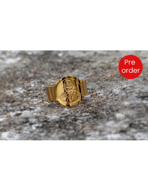 Buy Morir Gold Plated Brass Shirdi Sai Baba Finger Ring Band Temple  Spiritual Jewellery for Unisex at Amazon.in